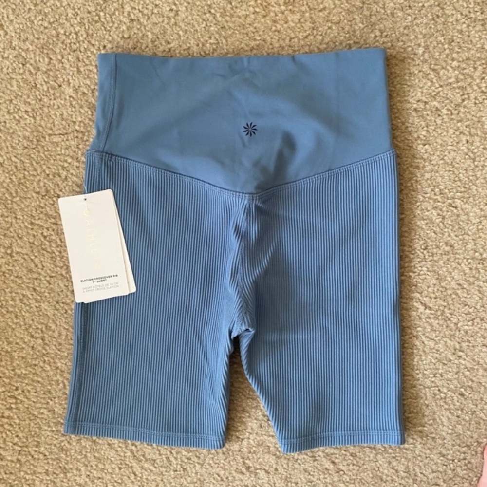Athleta Elation Crossover Rib Shorts - Picture 3 of 4